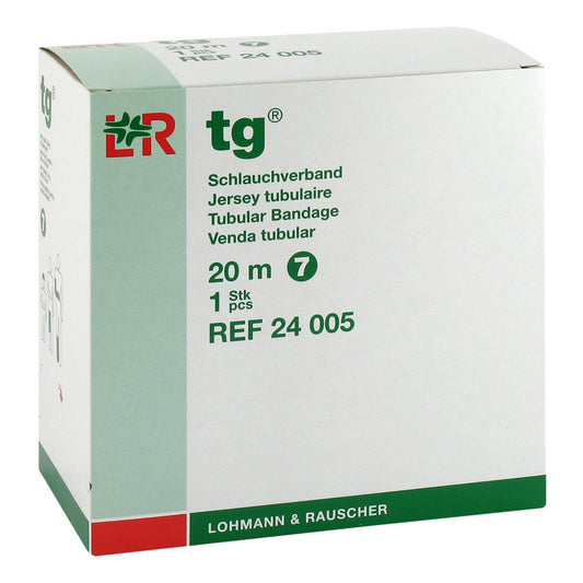 Das Produktfoto zeigt Tg Schlauchverband Gr.7 20 M Weiß (1 stk) PZN 01020306