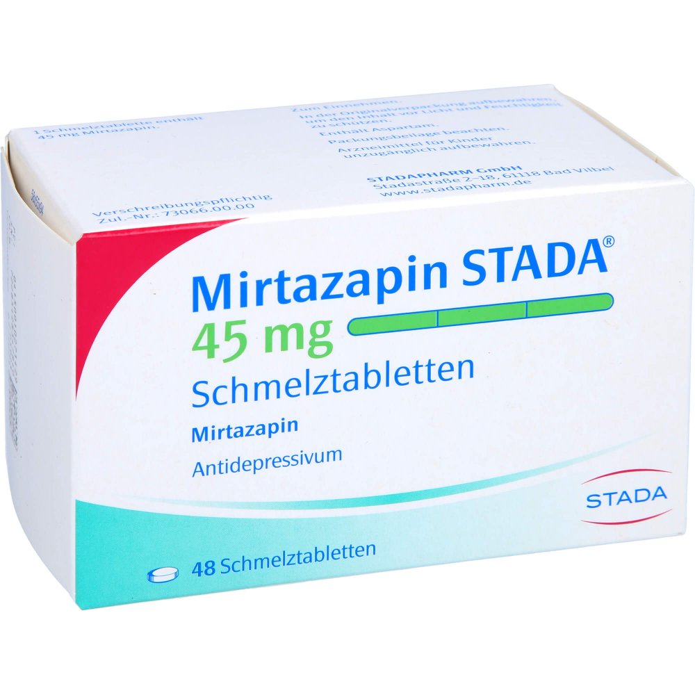 Mirtazapin Stada 45 Mg Schmelztabletten (48 stk)