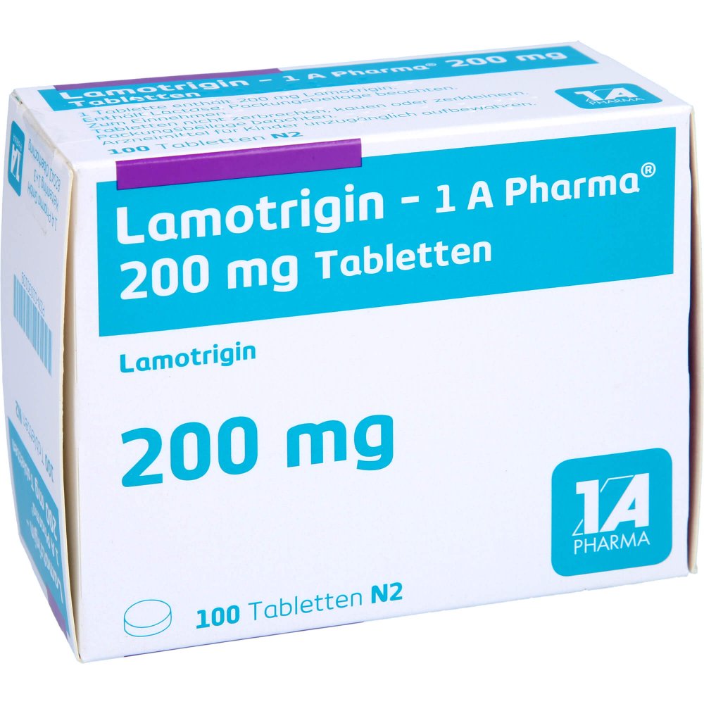 Lamotrigin-1a Pharma 200 Mg Tabletten (100 stk)