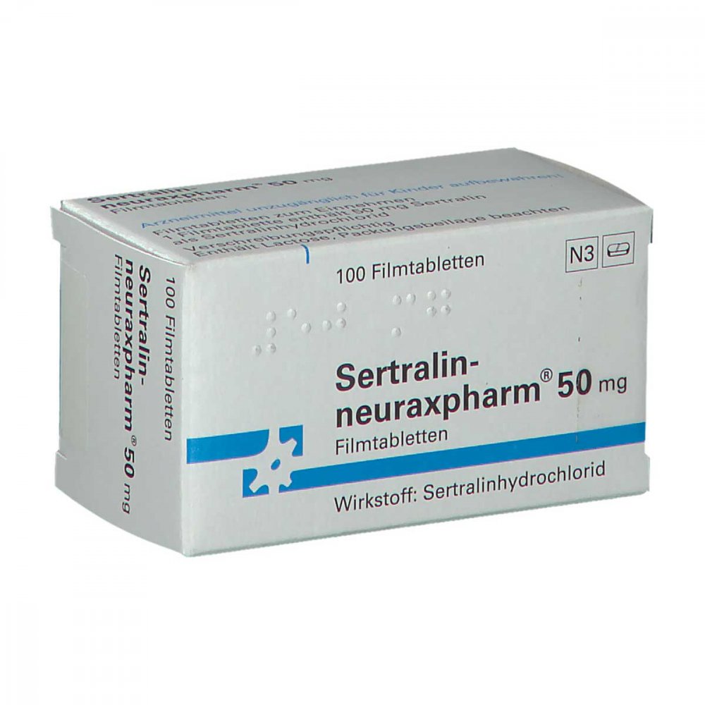 Sertralin-Neuraxpharm 50 Mg Filmtabletten (100 stk)