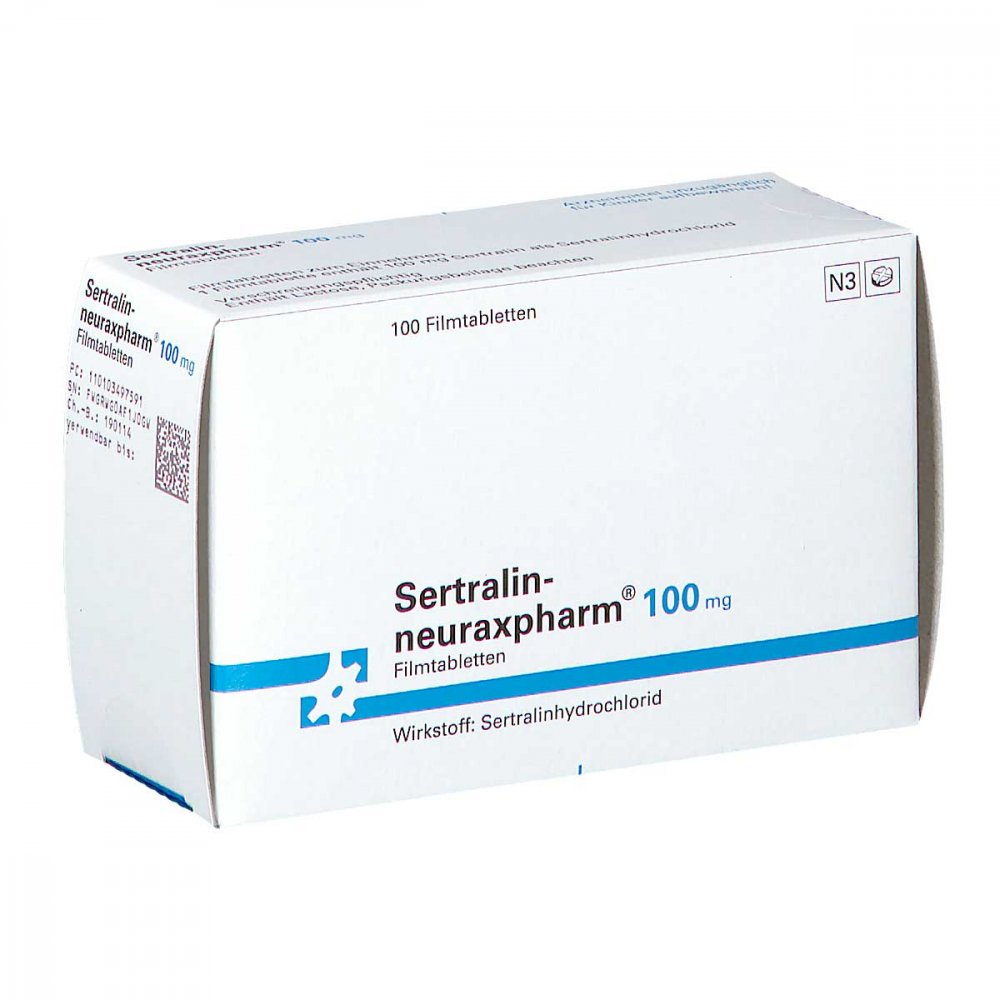 Sertralin-Neuraxpharm 100 Mg Filmtabletten (100 stk)