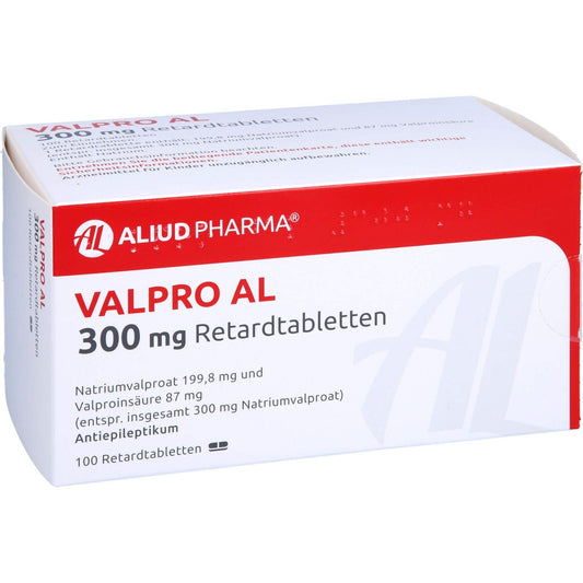 Das Produktfoto zeigt Valpro Al 300 Mg Retardtabletten (100 stk) PZN 01039085