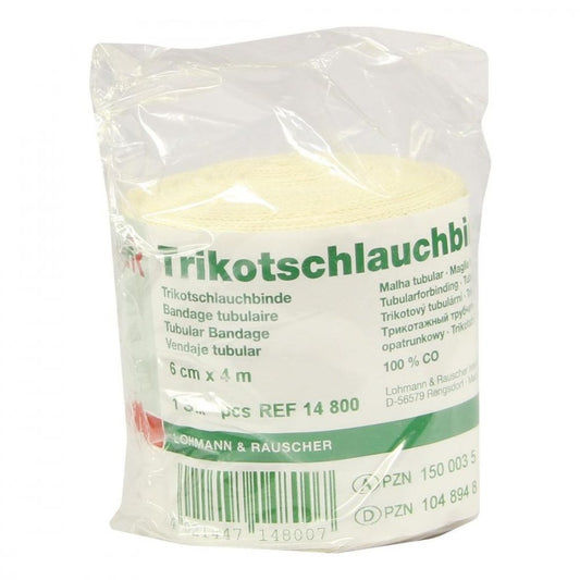 Das Produktfoto zeigt Trikotschlauch Binde 6 Cmx4 M (1 stk) PZN 01048948