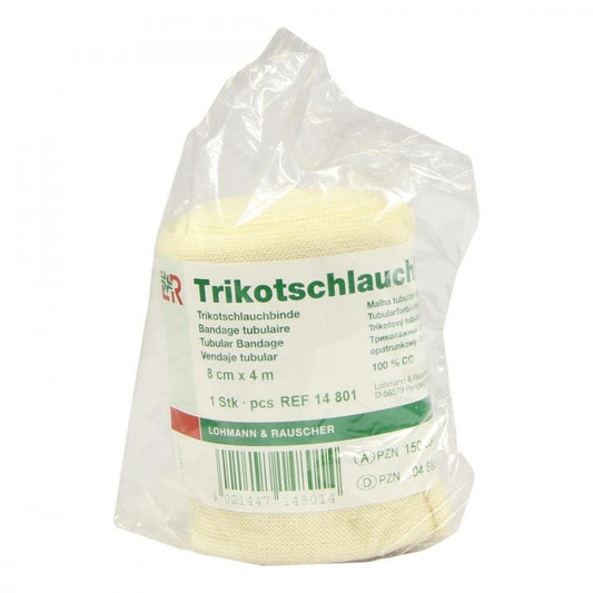 Das Produktfoto zeigt Trikotschlauch Binde 8 Cmx4 M (1 stk) PZN 01048954