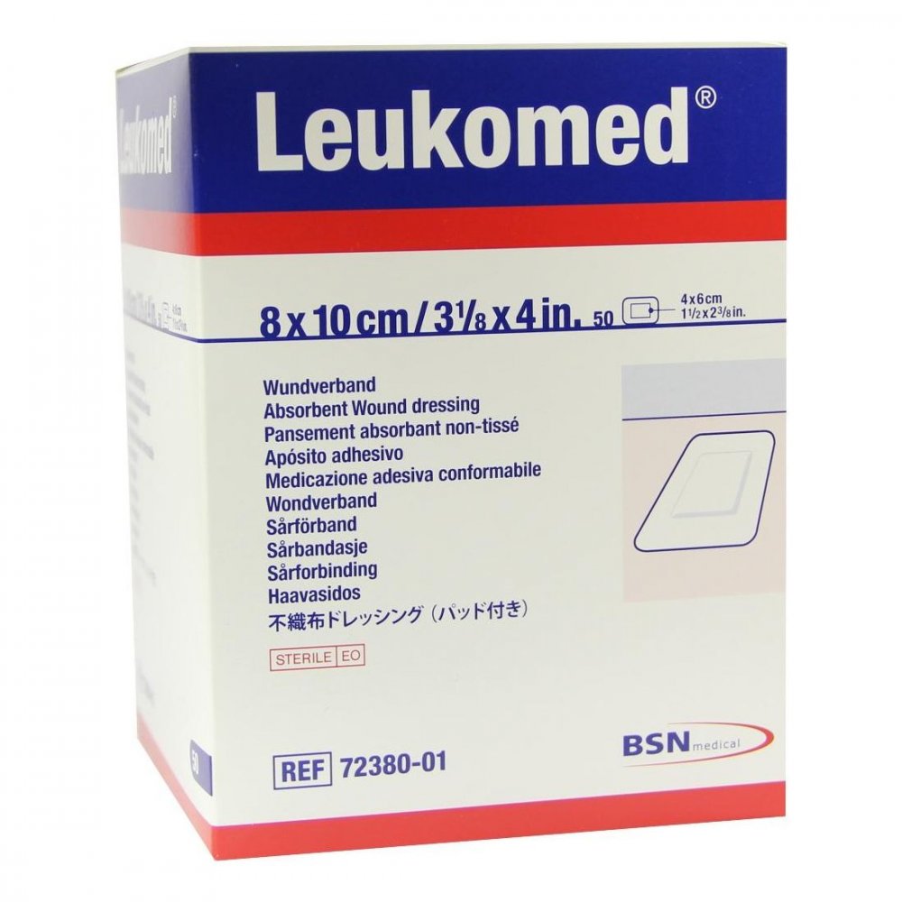 Leukomed Sterile Pflaster 8x10 Cm (50 stk)