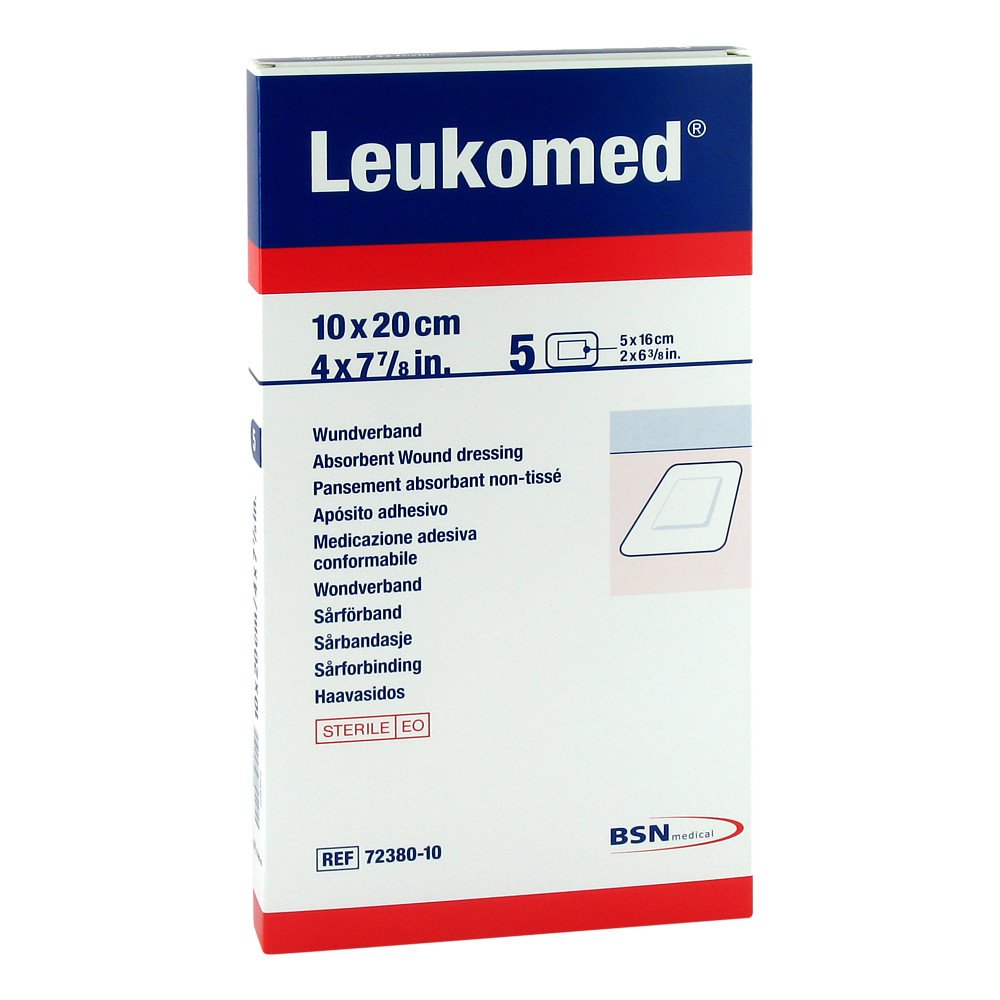 Leukomed Sterile Pflaster 10x20 Cm (5 stk)