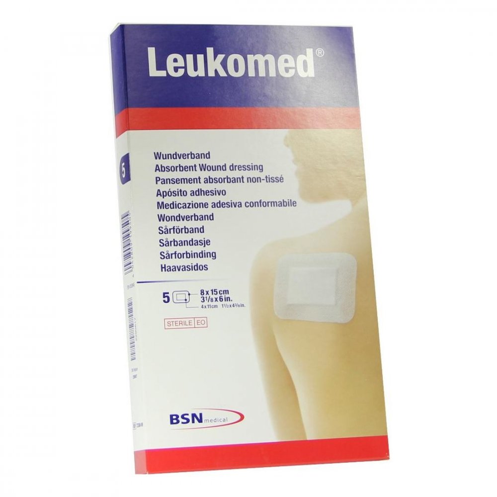 Leukomed Sterile Pflaster 8x15 Cm (5 stk)