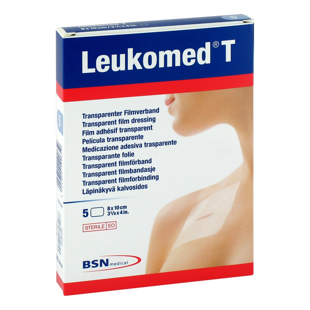 Leukomed Transp.Sterile Pflaster 8x10 Cm (5 stk)