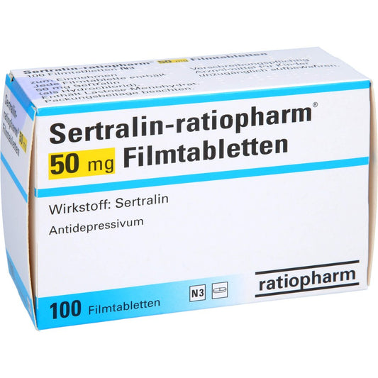 Sertralin-Ratiopharm 50 Mg Filmtabletten (100 stk)