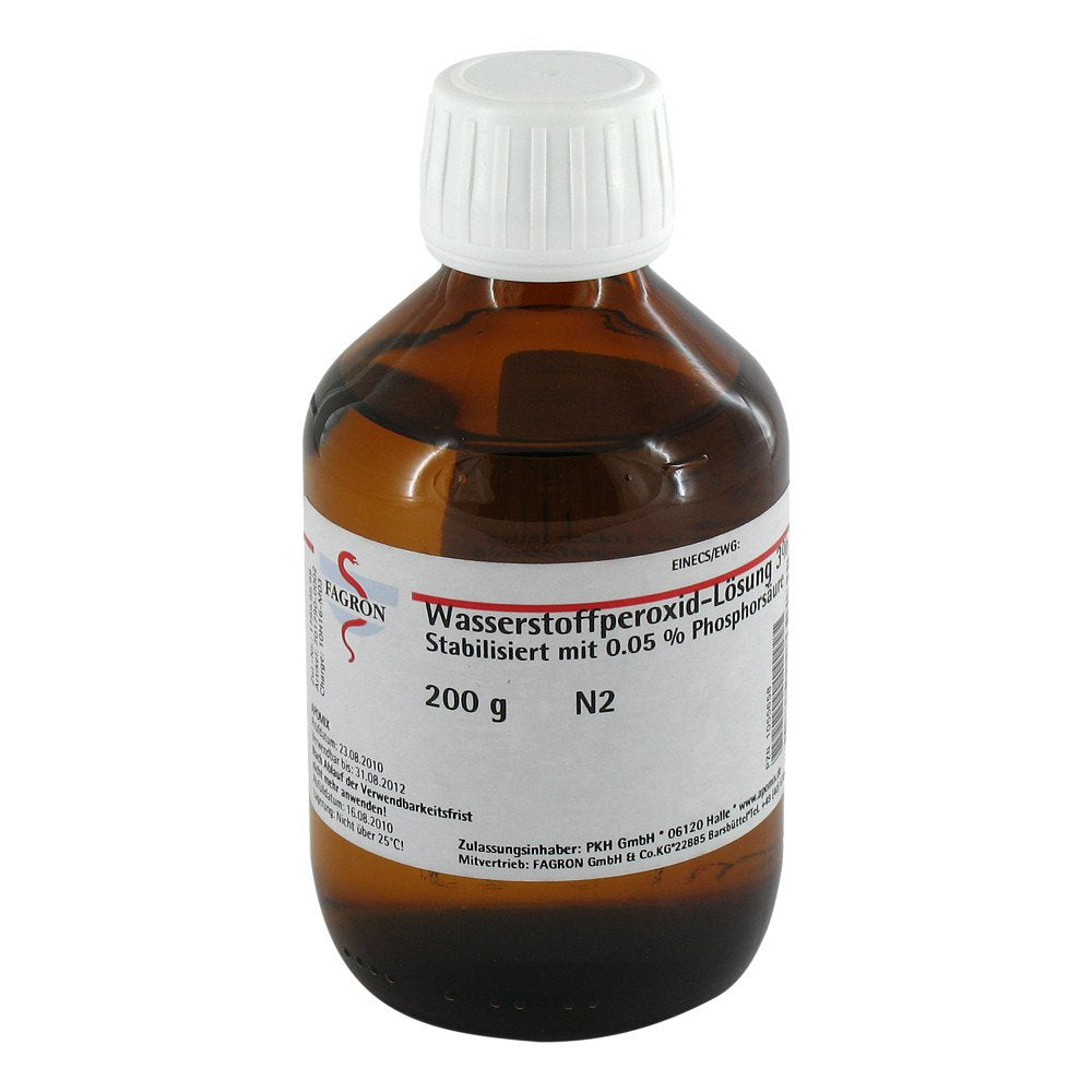 Das Produktfoto zeigt Wasserstoffperoxid Lösung 3% (200 g) PZN 01055658
