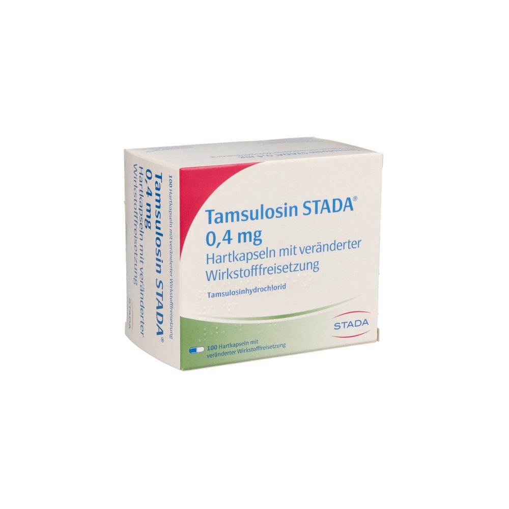 Das Produktfoto zeigt Tamsulosin Stada 0,4 Mg Hartk.M.Verä.Wst.-Frs. (100 stk) PZN 01057367