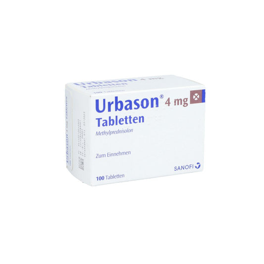 Das Produktfoto zeigt Urbason 4 Mg Tabletten (100 stk) PZN 01064686