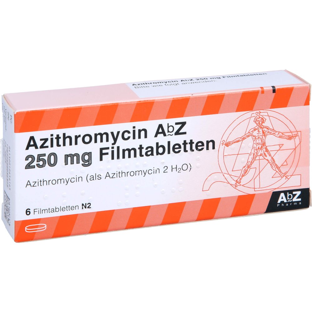 Azithromycin Abz 250 Mg Filmtabletten (6 stk)