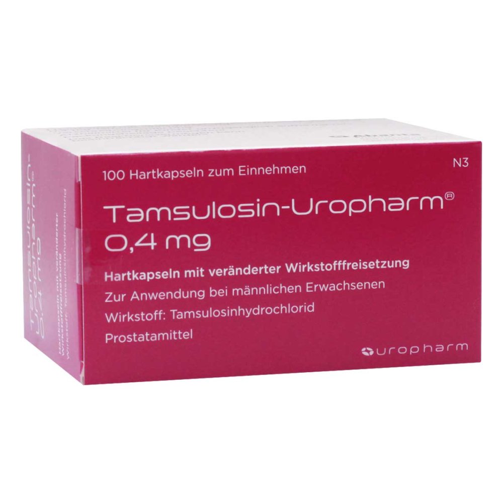 Tamsulosin-Uropharm 0,4 Mg Hartk.Verä.Wst.-Frs. (100 stk)