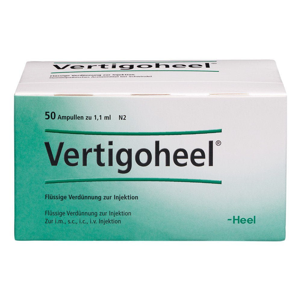 Das Produktfoto zeigt Vertigoheel Ampullen (50 stk) PZN 01088907