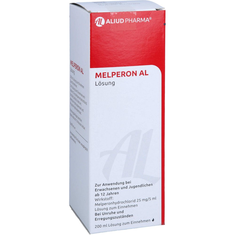 Das Produktfoto zeigt Melperon Al Lösung Zum Einnehmen (200 ml) PZN 01097800