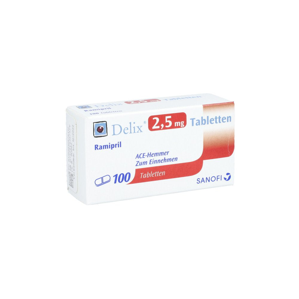 Das Produktfoto zeigt Delix 2,5 Mg Tabletten (100 stk) PZN 01097941