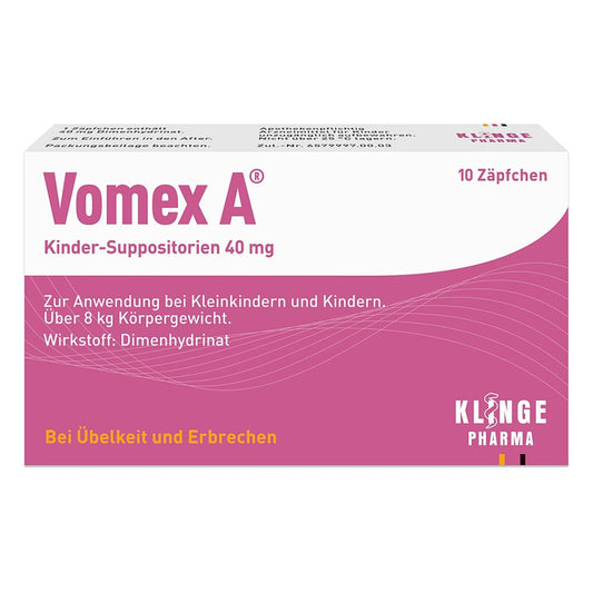 Vomex A Kinder-Suppositorien 40 Mg (10 stk)