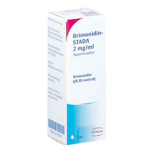 Das Produktfoto zeigt Brimonidin-Stada 2 Mg/Ml Augentropfen (5 ml) PZN 01130727