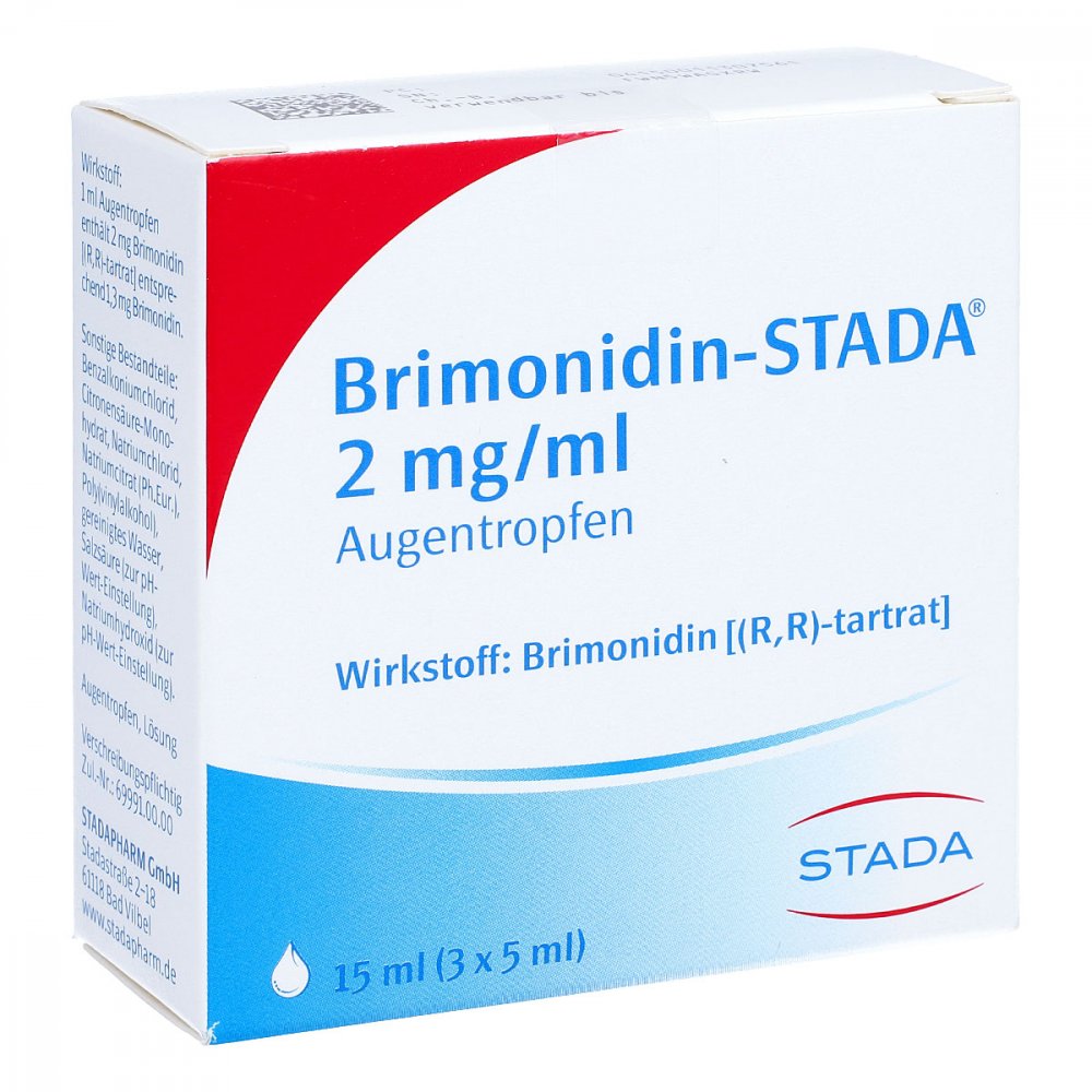 Das Produktfoto zeigt Brimonidin-Stada 2 Mg/Ml Augentropfen (3X5 ml) PZN 01130756