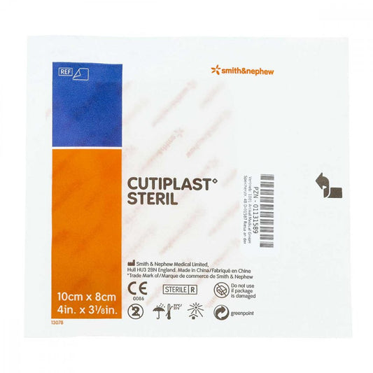 Das Produktfoto zeigt Cutiplast Steril Wundverband 8x10 Cm (1 stk) PZN 01131589