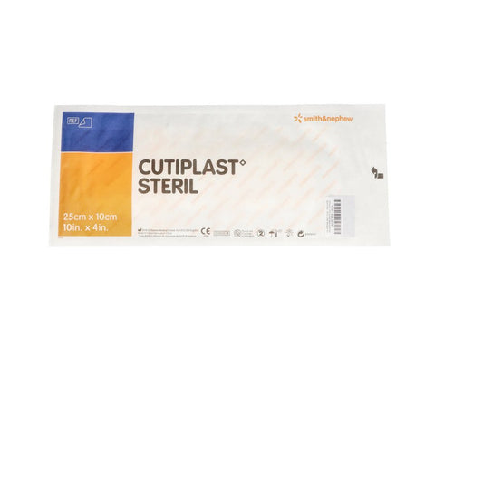 Das Produktfoto zeigt Cutiplast Steril Wundverband 10x25 Cm (1 stk) PZN 01131767