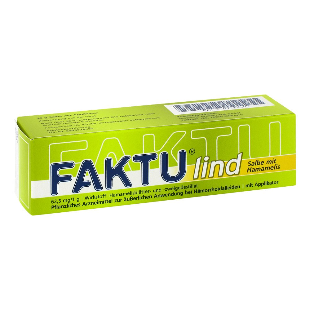 Das Produktfoto zeigt Faktu Lind Salbe M.Hamamelis (25 g) PZN 01132407