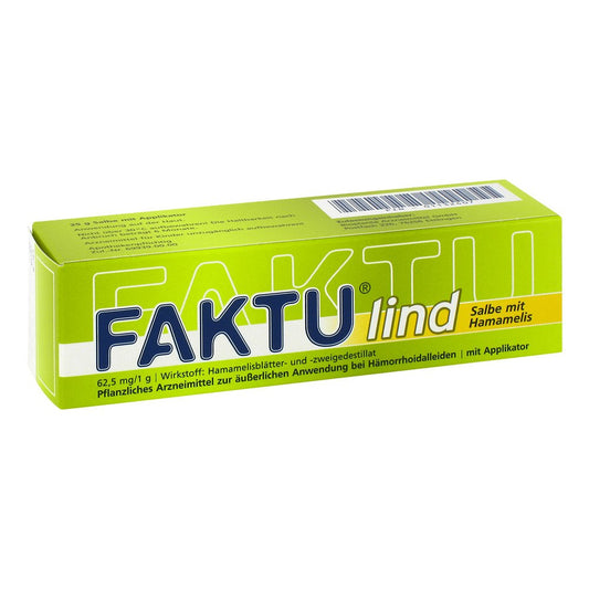 Das Produktfoto zeigt Faktu Lind Salbe M.Hamamelis (25 g) PZN 01132407