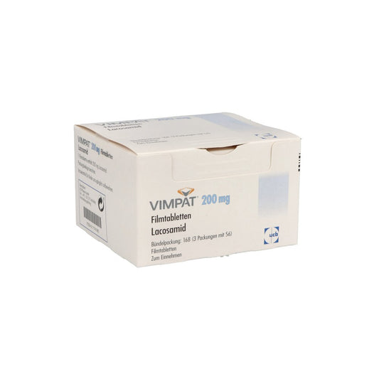 Das Produktfoto zeigt Vimpat 200 Mg Filmtabletten (168 stk) PZN 01174185
