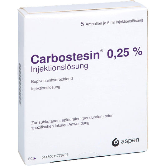 Carbostesin 0,25% Injektionslösung Ampullen (5X5 ml)