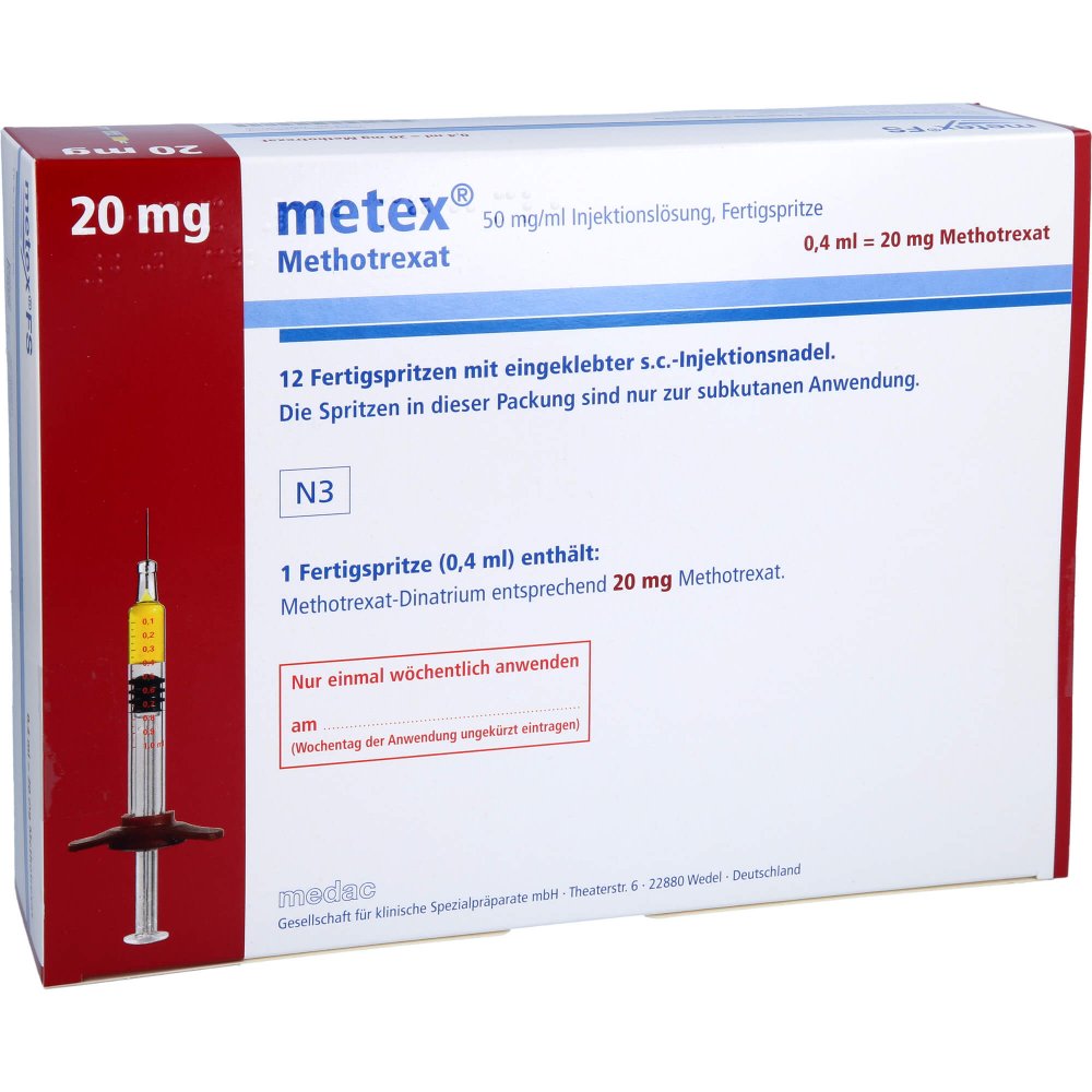 Metex Fs 20 Mg (50mg/Ml) Inj.-Lösung Fertigspr. (12 stk)