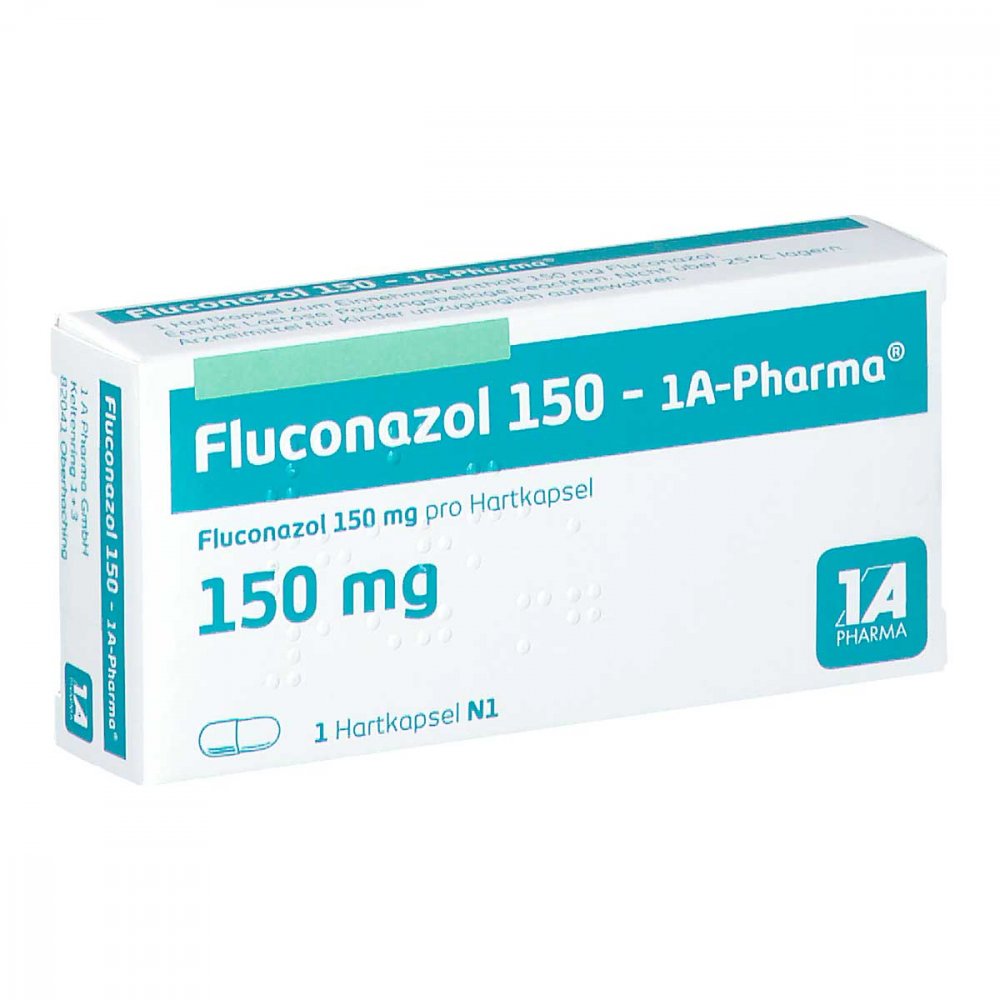 Das Produktfoto zeigt Fluconazol 150-1a Pharma Hartkapseln (1 stk) PZN 01191657