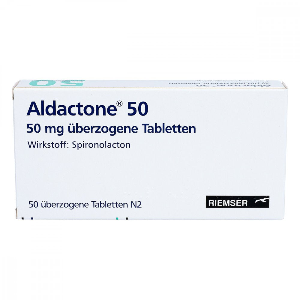 Das Produktfoto zeigt Aldactone 50 Überzogene Tabletten (50 stk) PZN 01193030