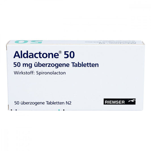 Das Produktfoto zeigt Aldactone 50 Überzogene Tabletten (50 stk) PZN 01193030