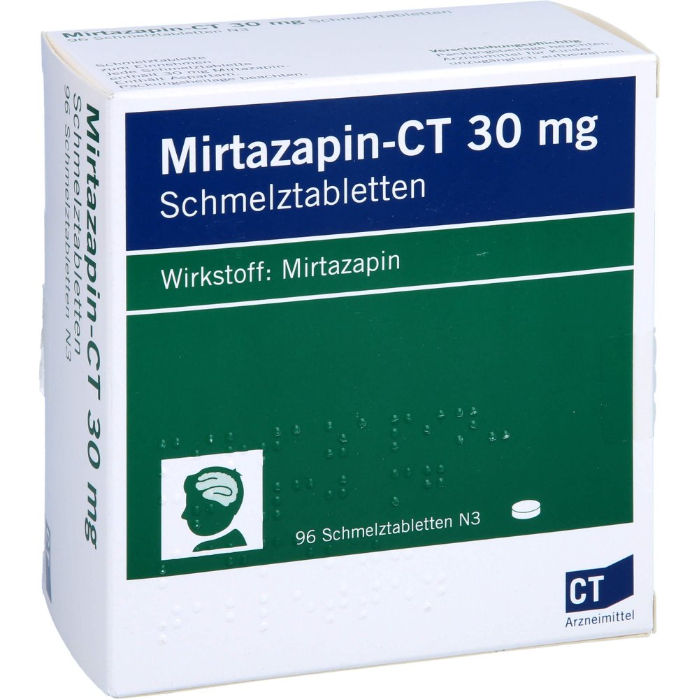 Mirtazapin-Ct 30 Mg Schmelztabletten (96 stk)