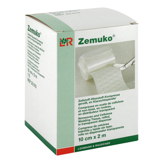 Das Produktfoto zeigt Zemuko Vliesstoff-Kompr.Gerollt 10 Cmx2 M (1 stk) PZN 01226396