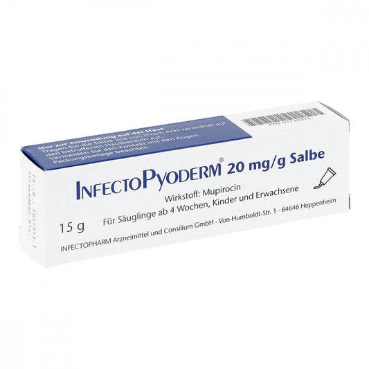 Das Produktfoto zeigt Infectopyoderm Salbe (15 g) PZN 01228975