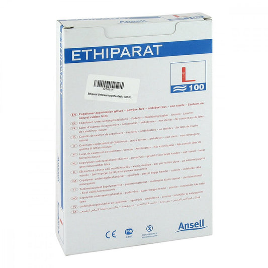 Das Produktfoto zeigt Ethiparat Untersuch.Handsch.Unst.Groß M2078 (100 stk) PZN 01230914