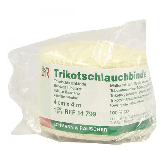 Das Produktfoto zeigt Trikotschlauch Binde 4 Cmx4 M (1 stk) PZN 01232304