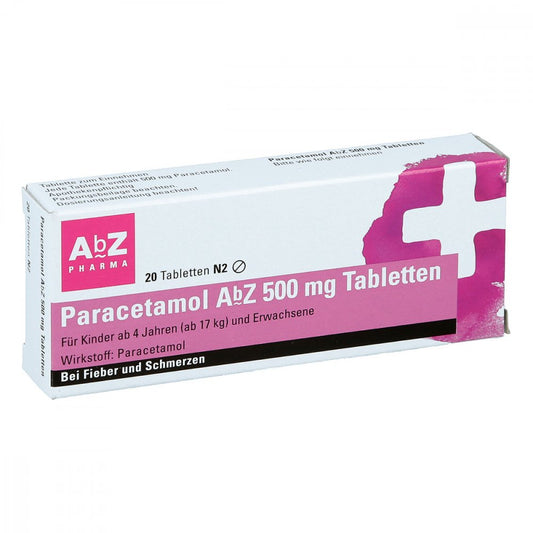 Paracetamol Abz 500 Mg Tabletten (20 stk)
