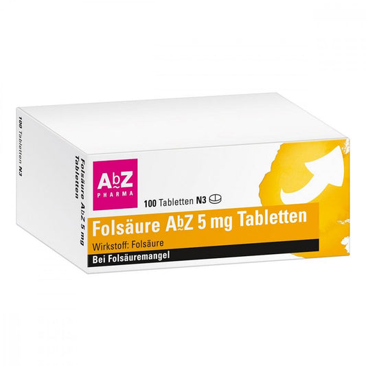 Folsäure Abz 5 Mg Tabletten (100 stk)
