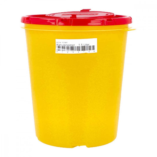Kanüleneimer 1,5 L Gelb (1 stk)
