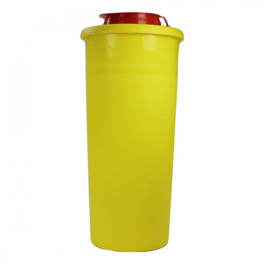 Das Produktfoto zeigt Kanüleneimer 1 L Gelb (1 stk) PZN 01235202