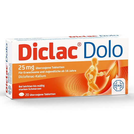 Diclac Dolo 25 Mg Überzogene Tabletten (20 stk)
