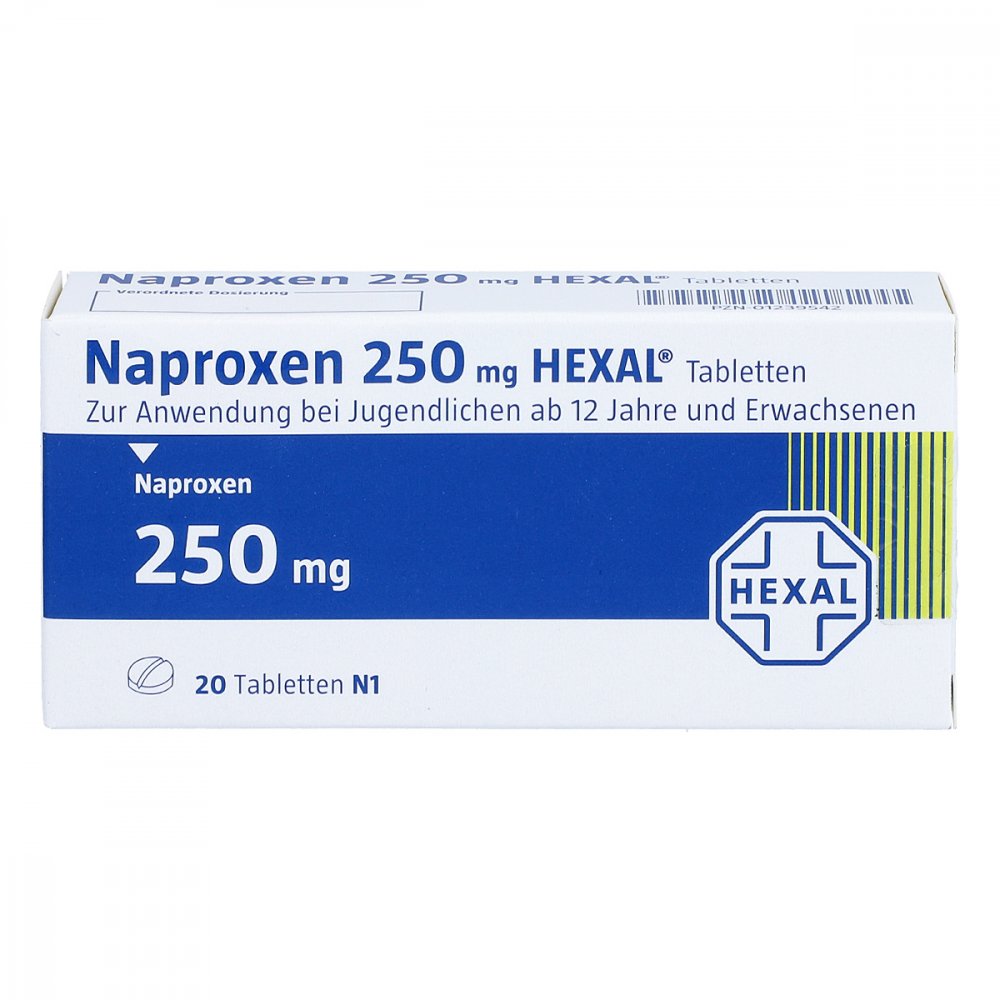 Naproxen 250 Hexal Tabletten (20 stk)
