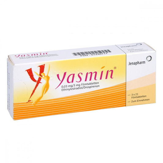 Das Produktfoto zeigt Yasmin Filmtabletten (3X21 stk) PZN 01240717