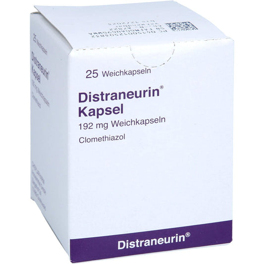 Das Produktfoto zeigt Distraneurin Kapseln (25 stk) PZN 01250383