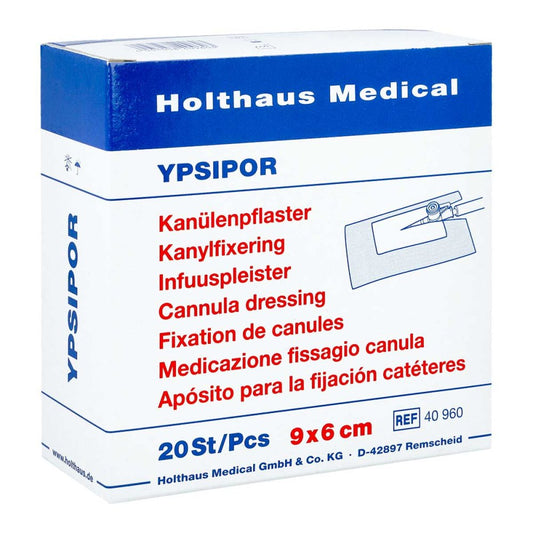 Das Produktfoto zeigt Kanülenpflaster Ypsipor (20 stk) PZN 01259651