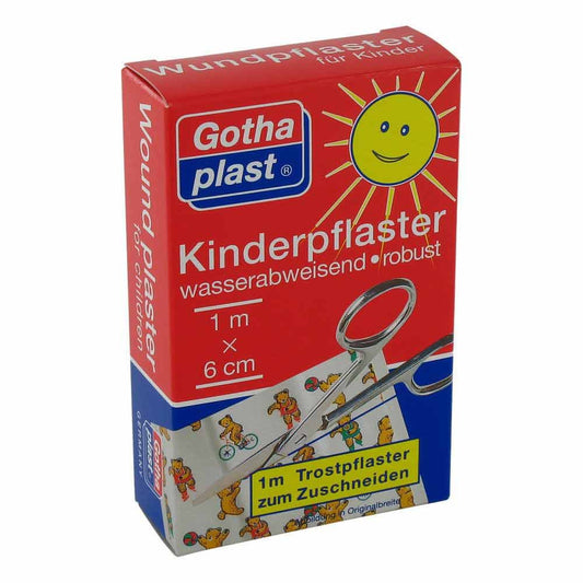 Das Produktfoto zeigt Gothaplast Kinderpflaster 6 Cmx1 M (1 stk) PZN 01264698
