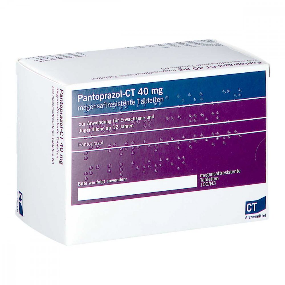 Pantoprazol-Ct 40 Mg Magensaftresistente Tabletten (100 stk)